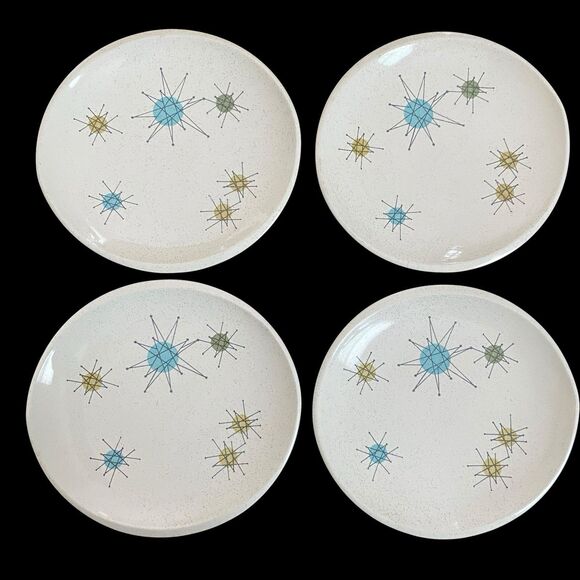 franciscan Other - 4 Vintage Franciscan Starburst Bread Plates 6.5" Atomic MCM Pristine